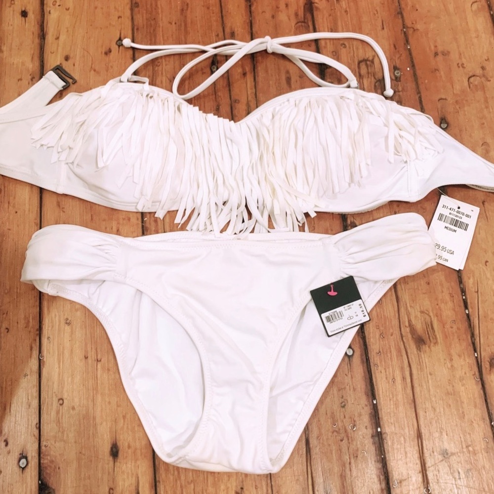 White Victoria’s Secret Bathing Suit Bottoms
